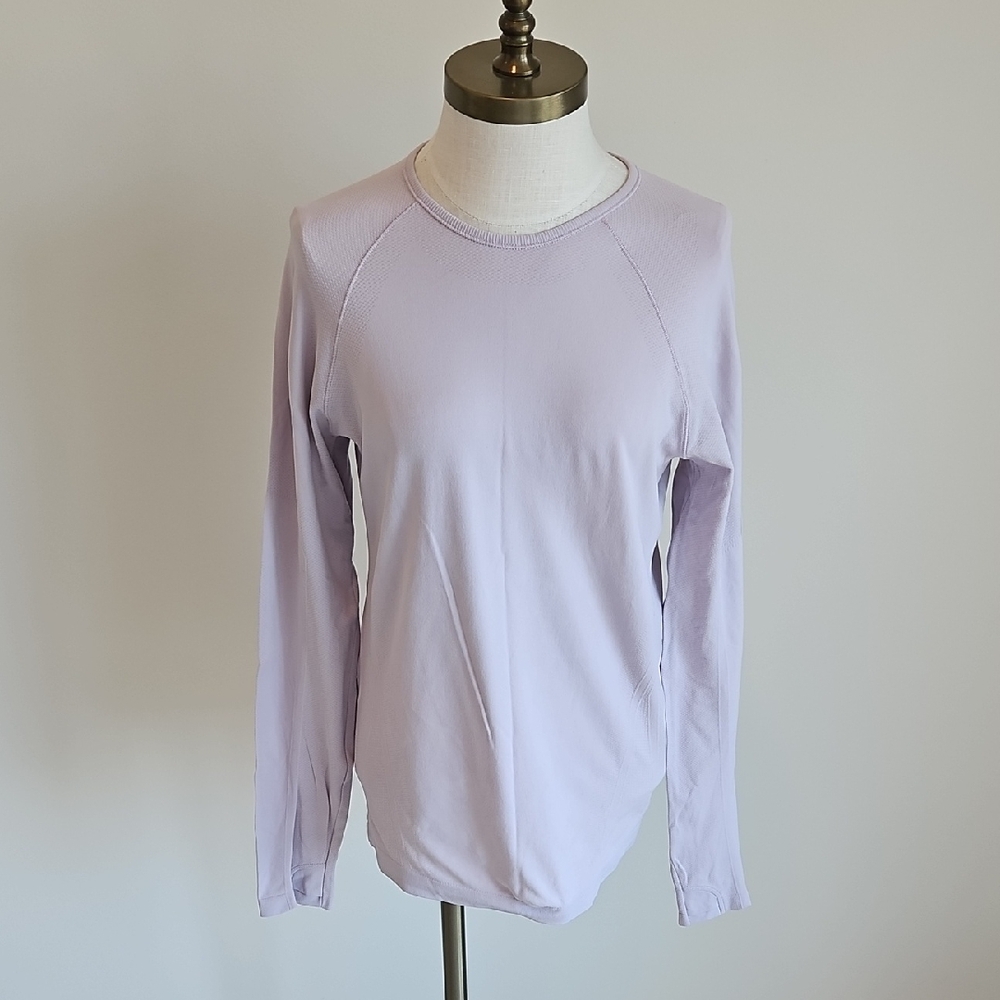 Athleta Lavender Long Sleeve Top
